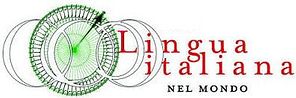 Logo lingua italiana nel mondo